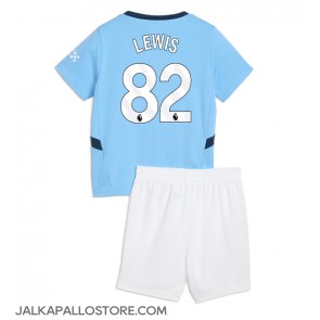 Manchester City Rico Lewis #82 Kotipaita Lapsille 2024-25 Lyhythihainen (+ shortsit)